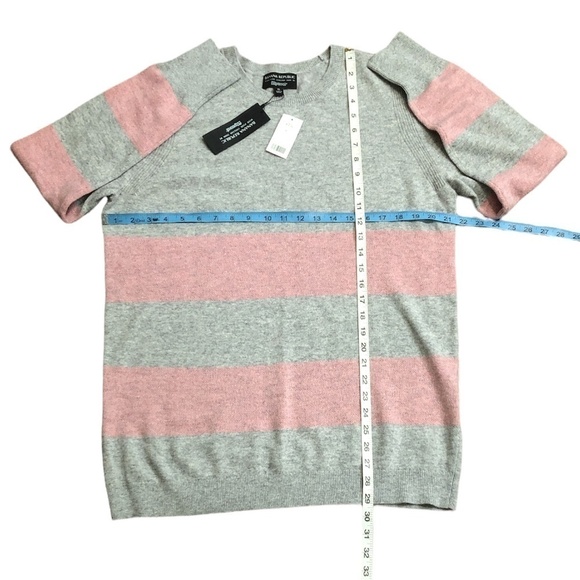NEW BANANA REPUBLIC Wool Sweater Women's Size XL Gray Pink Cashmere By Filpucci - Picture 4 of 8